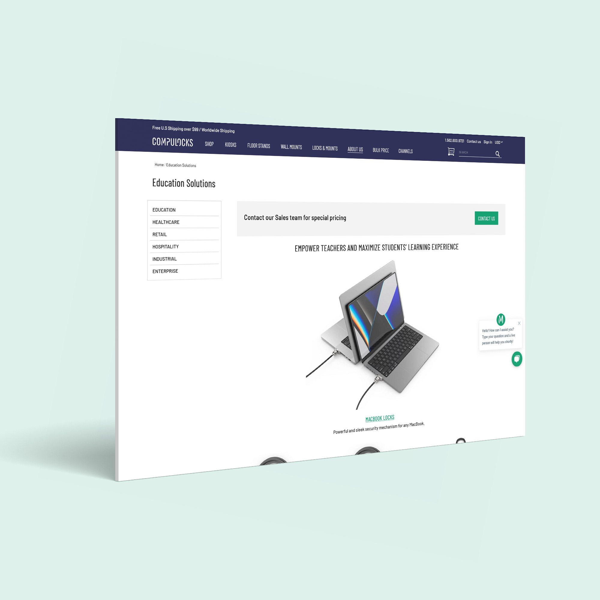 Industries pages redesign